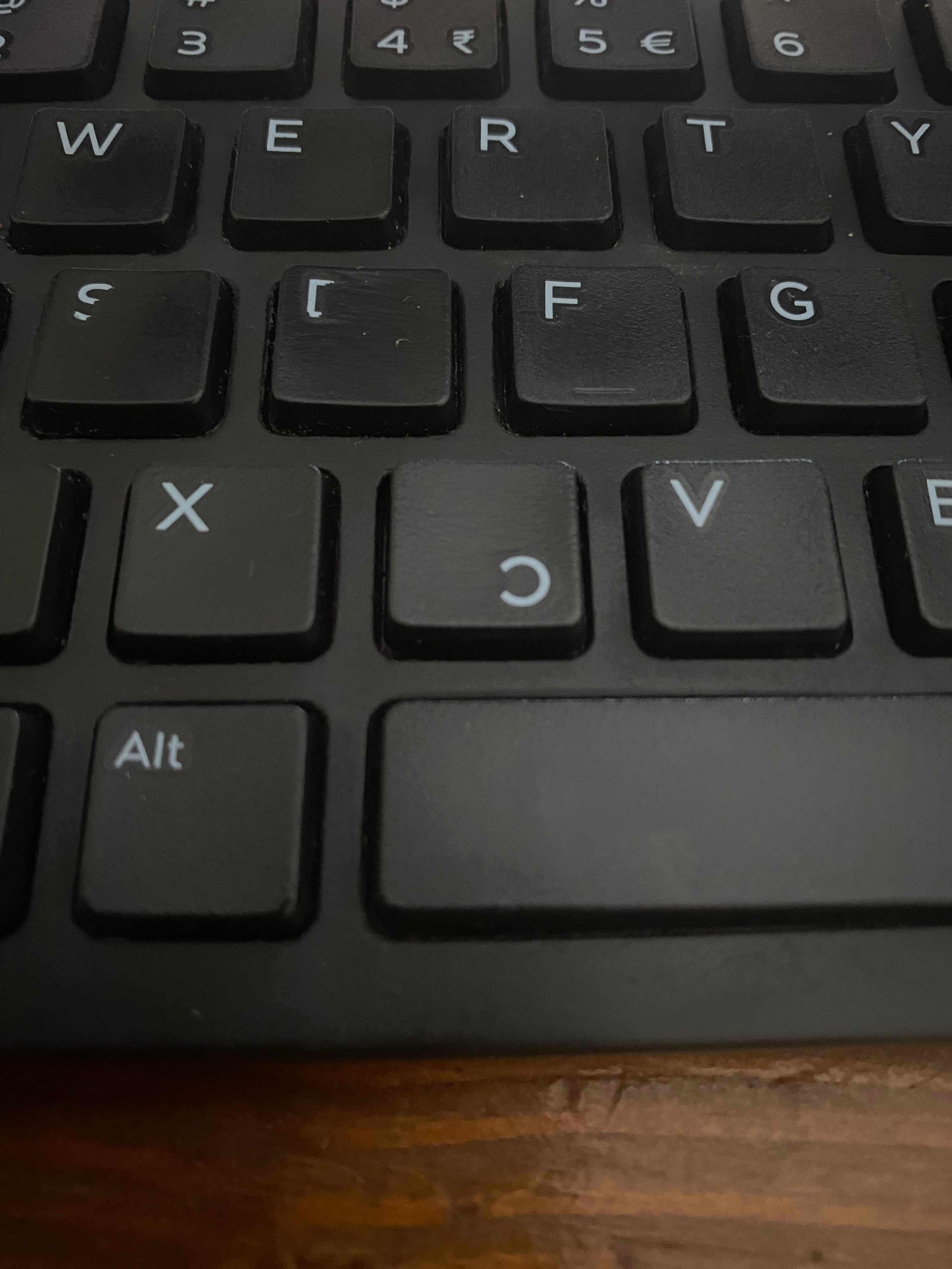 C key flipped upside down